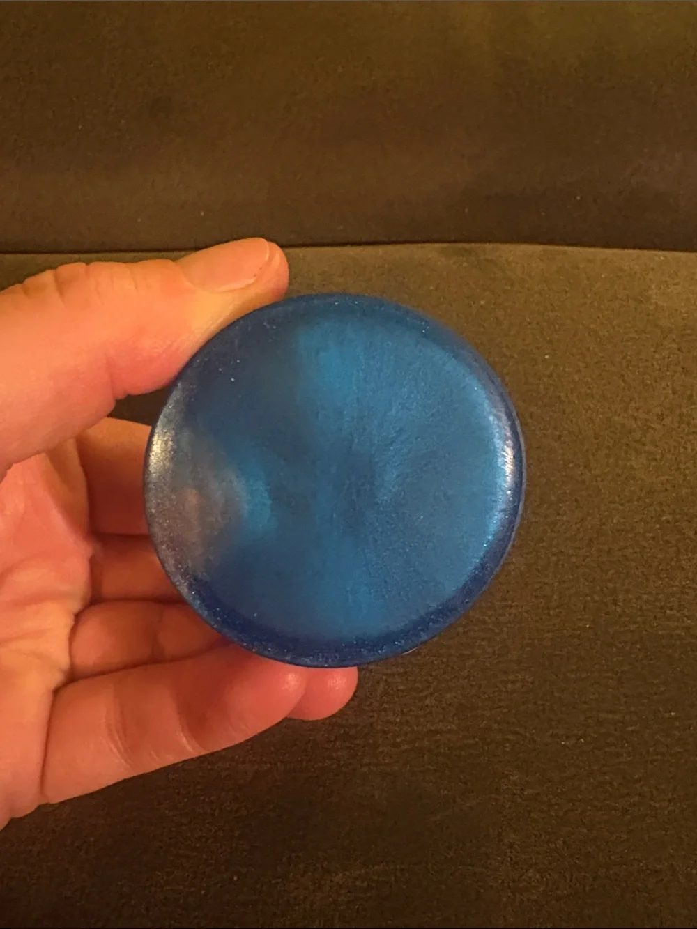 Blue and Pink Resin Tea Light Candle Holder